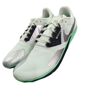 Nike Zoom Rival XC 6 Green Glow Metallic Silver Cross-Country Spikes Size 12 New